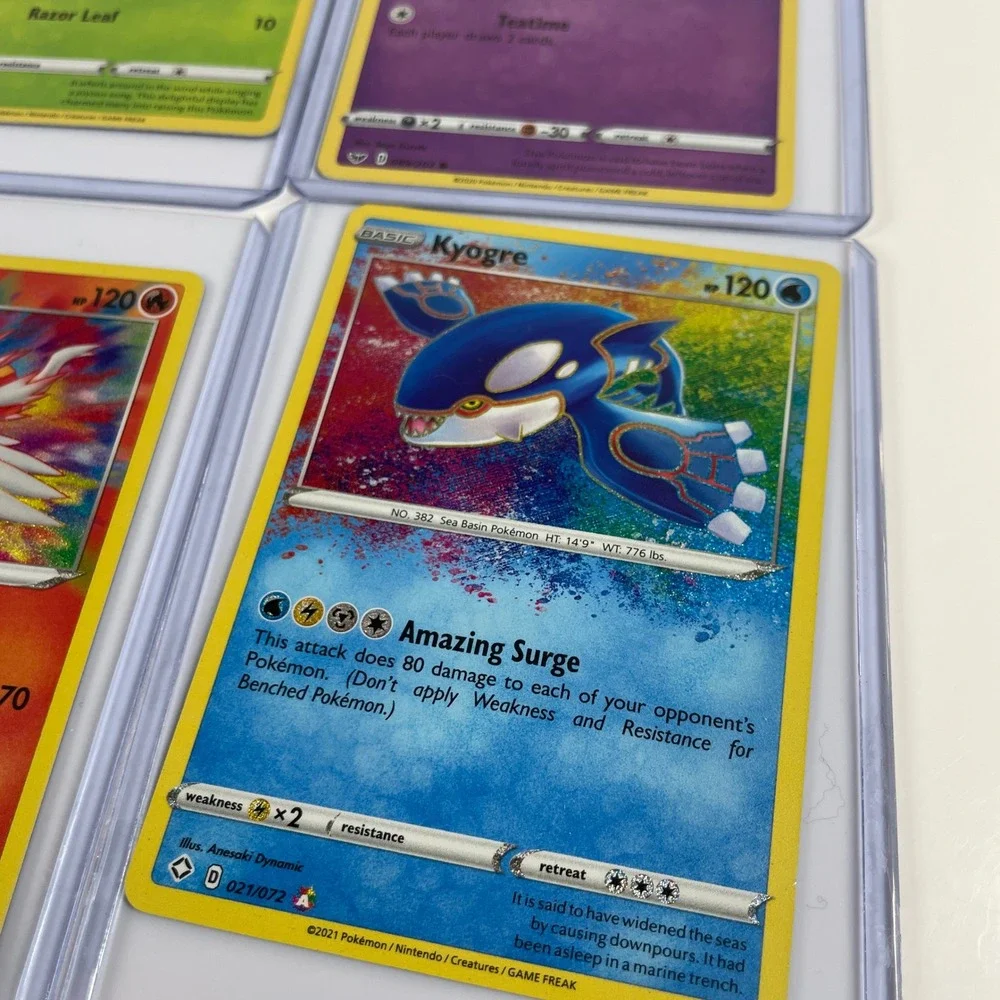 Pokemon Card Lot Kyogre Reshiram Amazing Rare Grapploct Dhelmise Butterfree 9pc